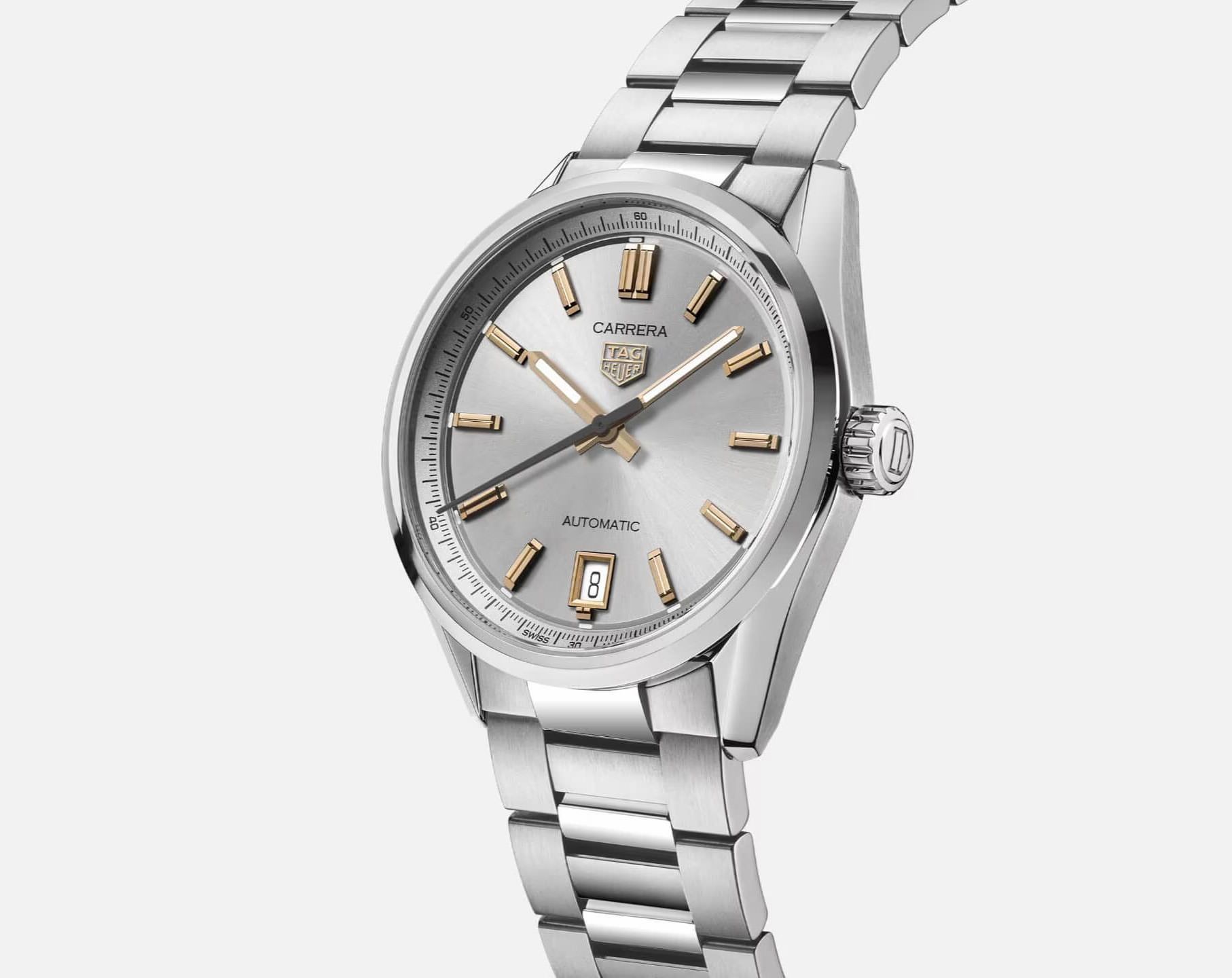 TAG Heuer Carrera  Grey Dial 36 mm Automatic Watch For Women - 3