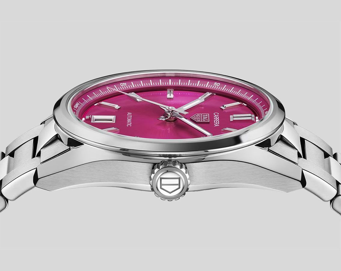 TAG Heuer Carrera  Pink Dial 36 mm Automatic Watch For Women - 5