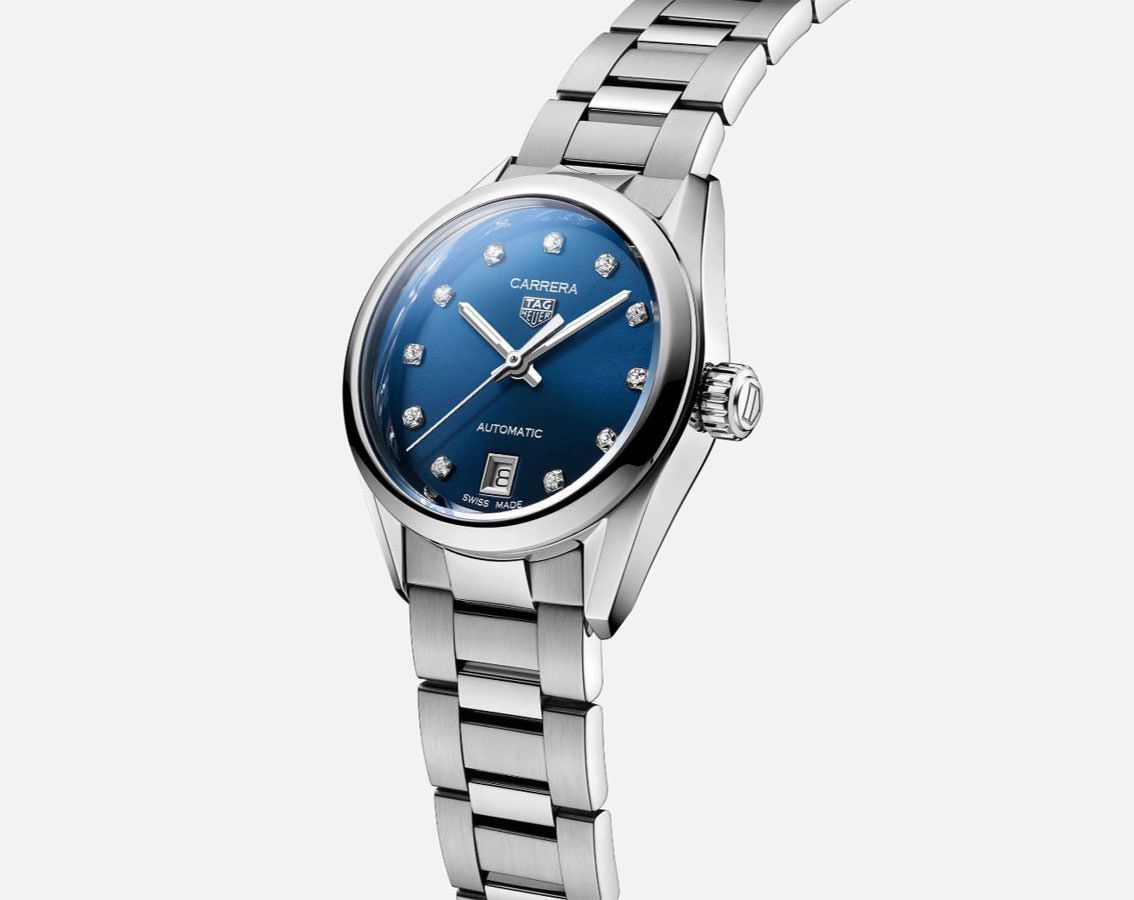 TAG Heuer Carrera  Blue Dial 29 mm Automatic Watch For Women - 2