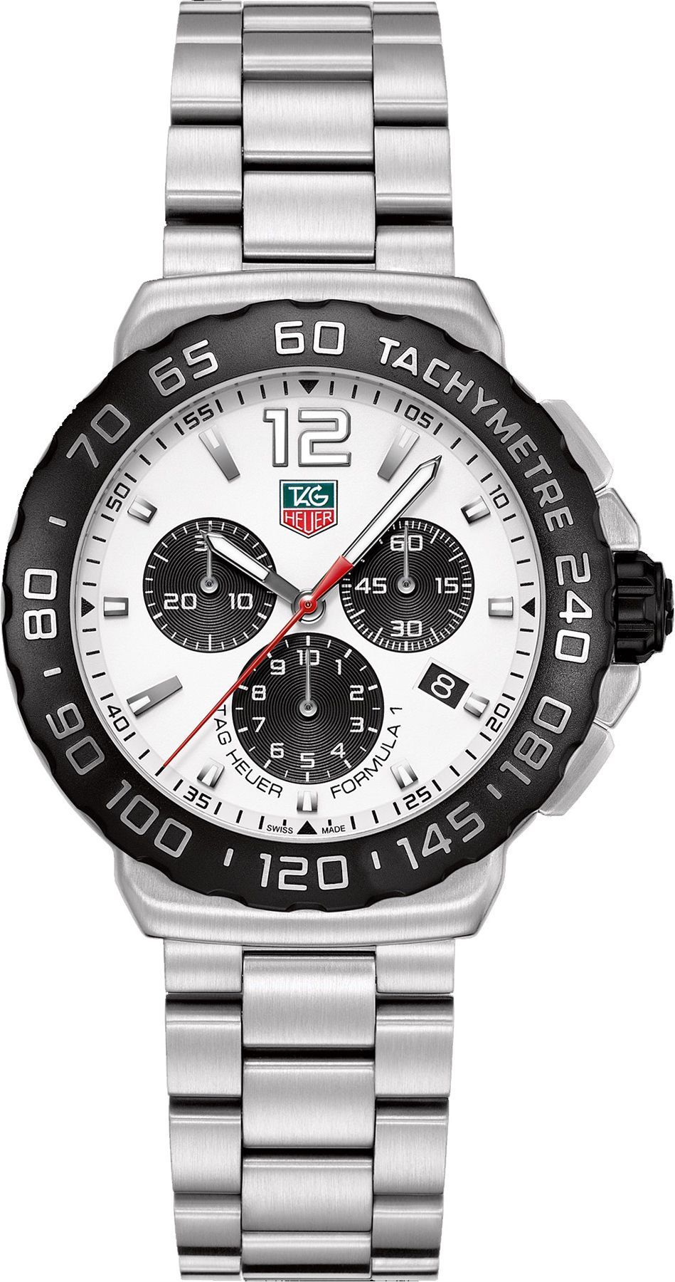 TAG Heuer Formula 1  White Dial 42 mm Quartz Watch For Men - 1