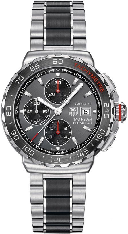 TAG Heuer Calibre 16 44 mm Watch in Antracite Dial For Men - 1