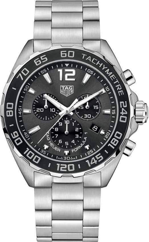 TAG Heuer  43 mm Watch in Anthracite Dial For Men - 1