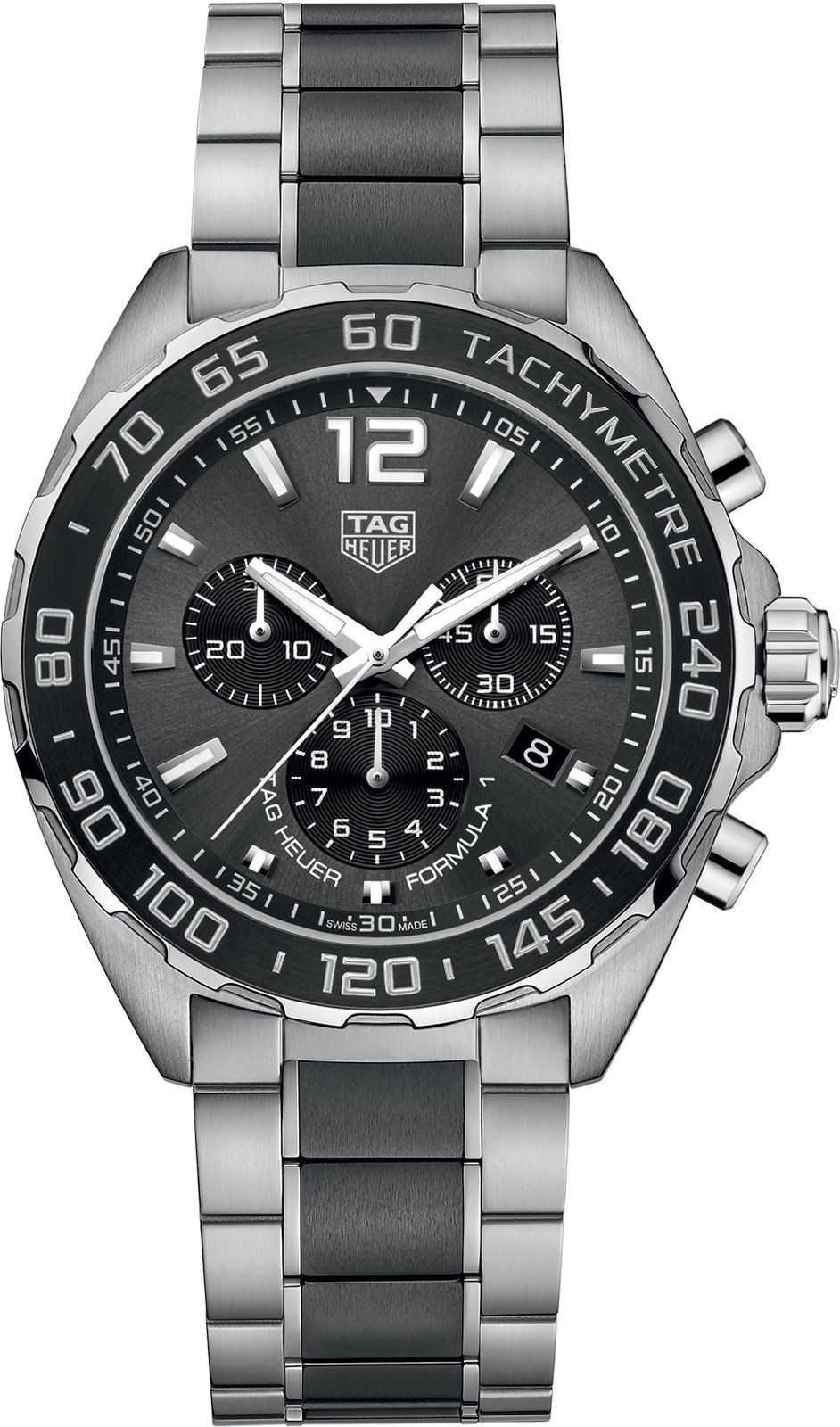TAG Heuer Formula 1  Grey Dial 43 mm Quartz Watch For Men - 1
