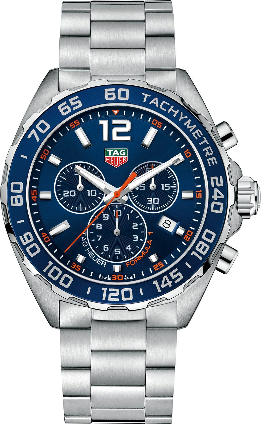 TAG Heuer  43 mm Watch in Blue Dial For Men - 1