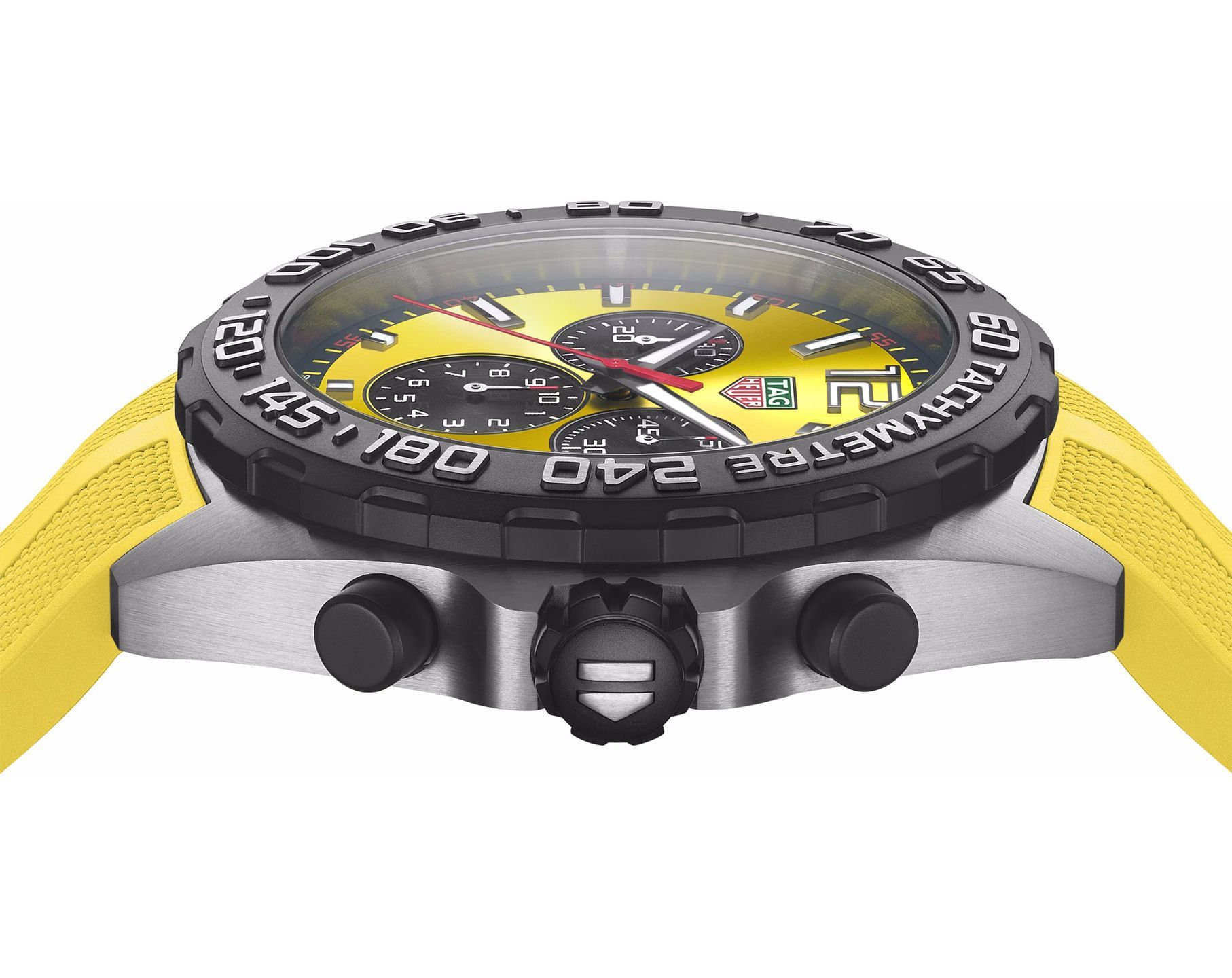 TAG Heuer Formula 1  Yellow Dial 43 mm Quartz Watch For Men - 6