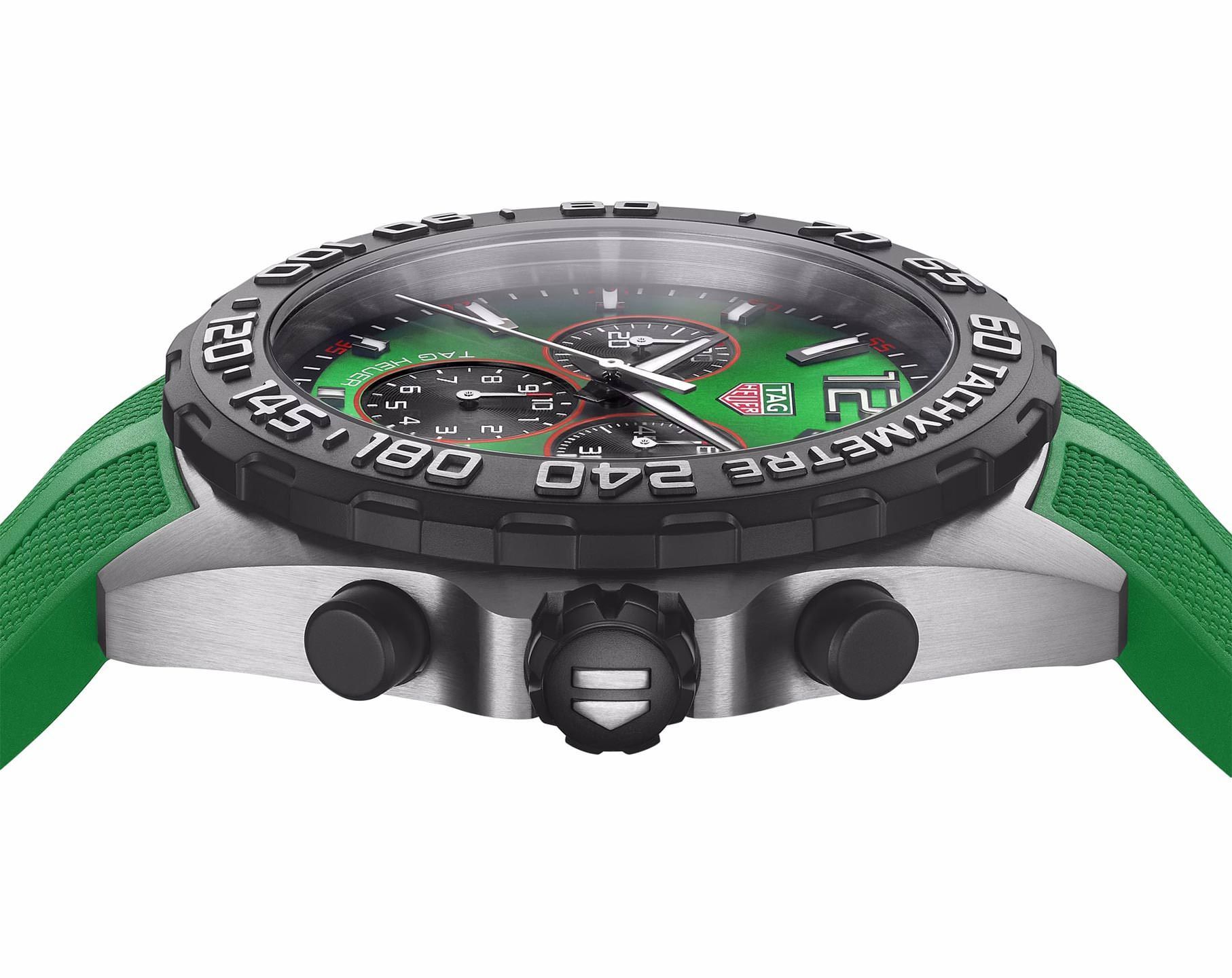 TAG Heuer Formula 1  Green Dial 43 mm Quartz Watch For Men - 6
