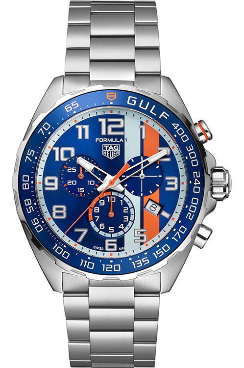 TAG Heuer Formula Quartz Men Watches in Round case Blue Dial