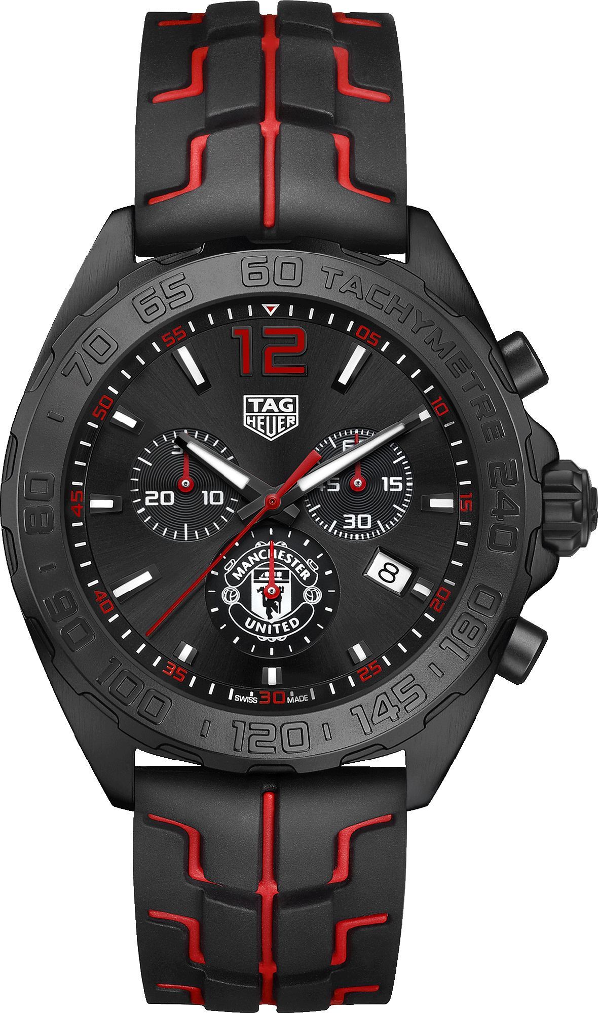 TAG Heuer Formula 1 Manchester United Special Edition Black Dial 43 mm Quartz Watch For Men - 1