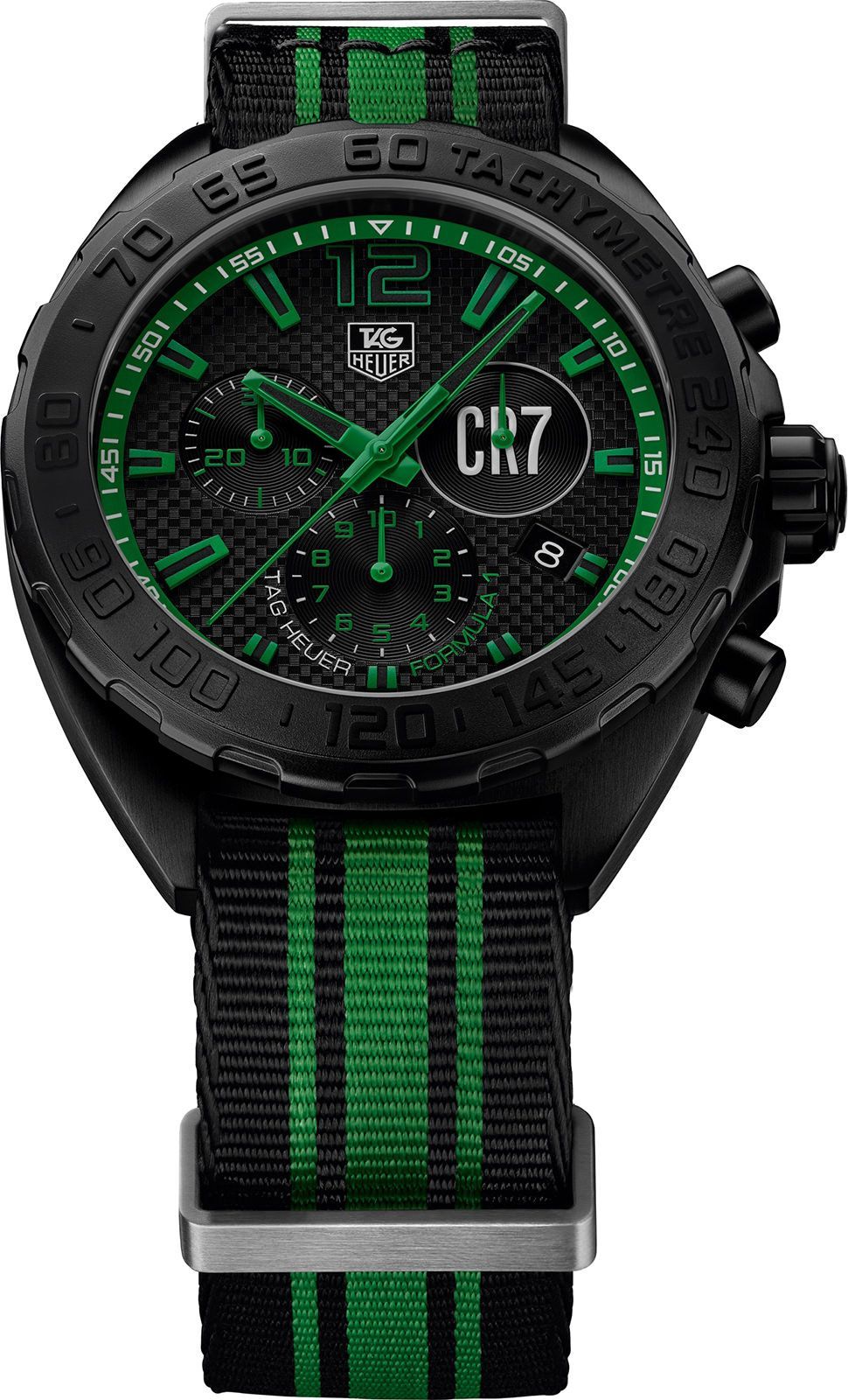 TAG Heuer Formula 1 Cristiano Ronaldo Limited Edition Black Dial 42 mm Quartz Watch For Men - 1