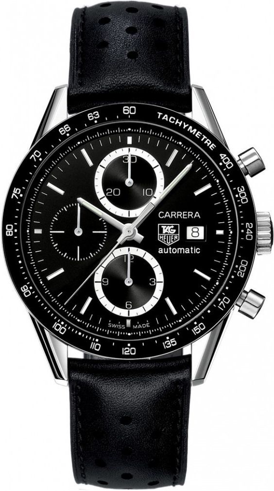 TAG Heuer Carrera  Black Dial 41 mm Automatic Watch For Men - 1