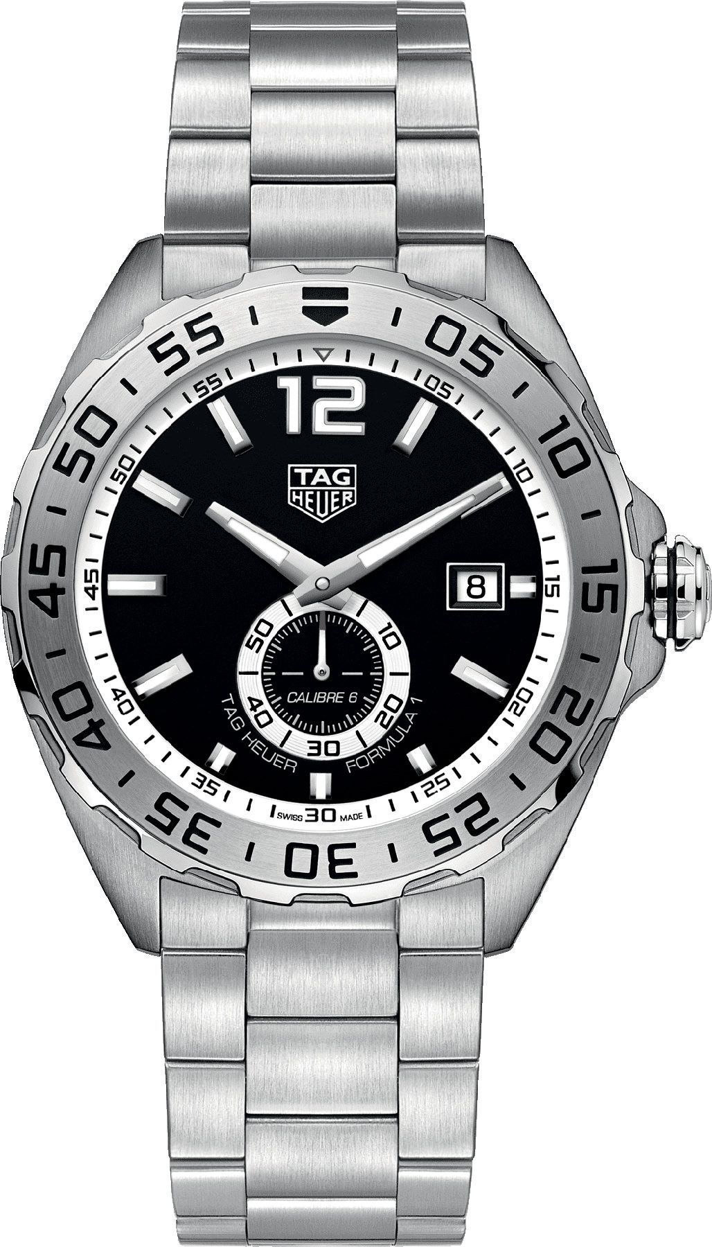 TAG Heuer Calibre 6 43 mm Watch in Black Dial For Men - 1