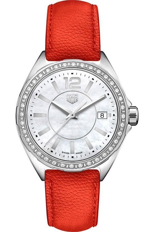 Tag heuer women's leather strap watch cheap