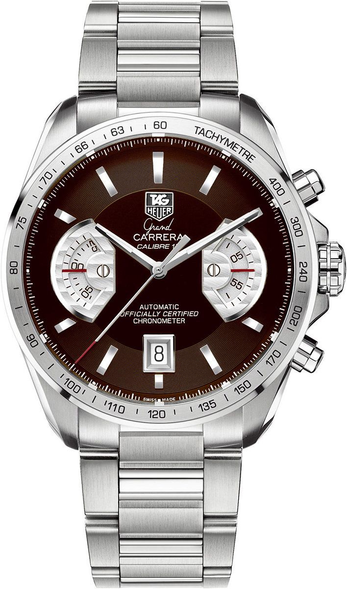 TAG Heuer Calibre 17 RS 43 mm Watch in Brown Dial For Men - 1