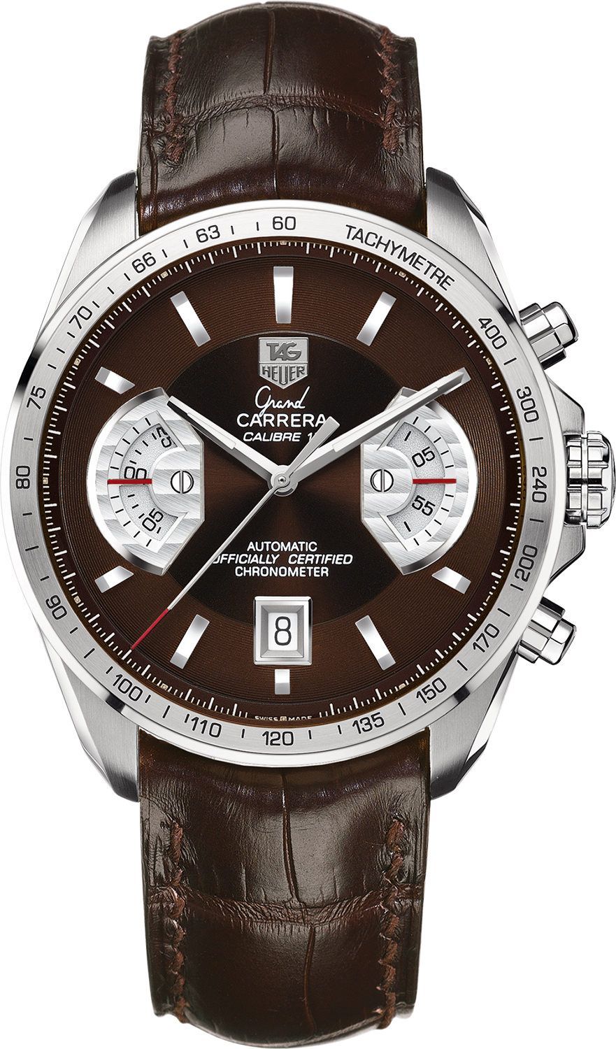 TAG Heuer Grand Carrera Calibre 17 RS Brown Dial 43 mm Automatic Watch For Men - 1