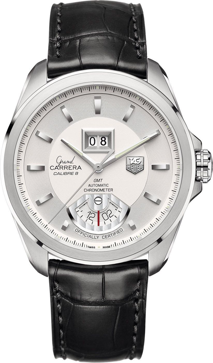 TAG Heuer Grand Carrera Calibre 8 Silver Dial 42.5 mm Automatic Watch For Men - 1