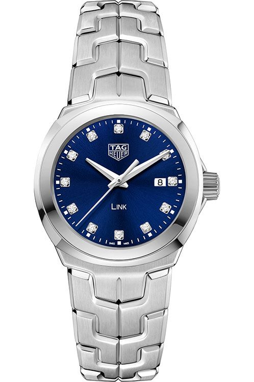 TAG Heuer Link Quartz Women Watches in Round case Blue Dial
