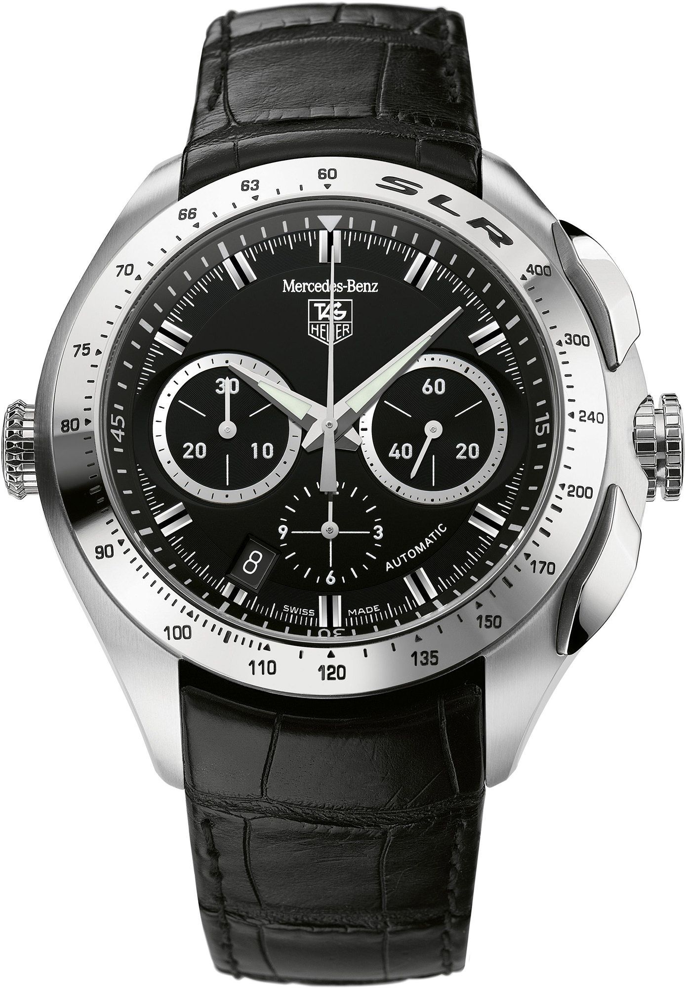 TAG Heuer Mercedes Benz SLR Calibre 17 Black Dial 45 mm Automatic Watch For Men - 1