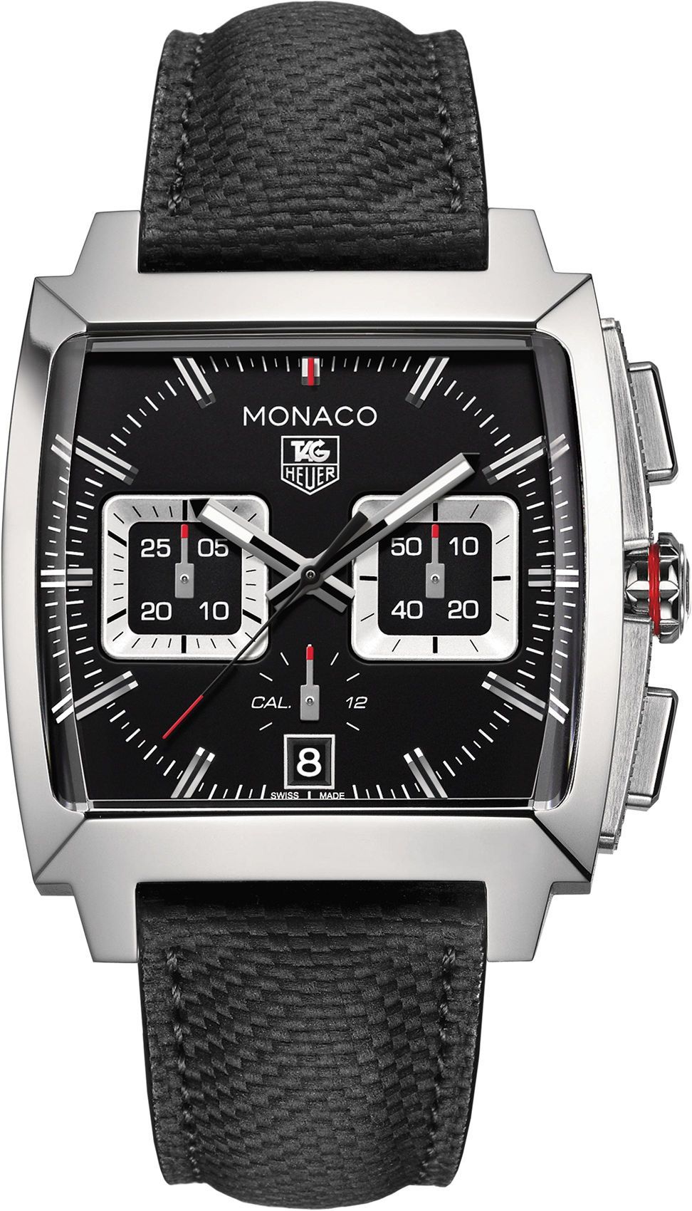 TAG Heuer Monaco Calibre 12 Black Dial 40.5 mm Automatic Watch For Men - 1