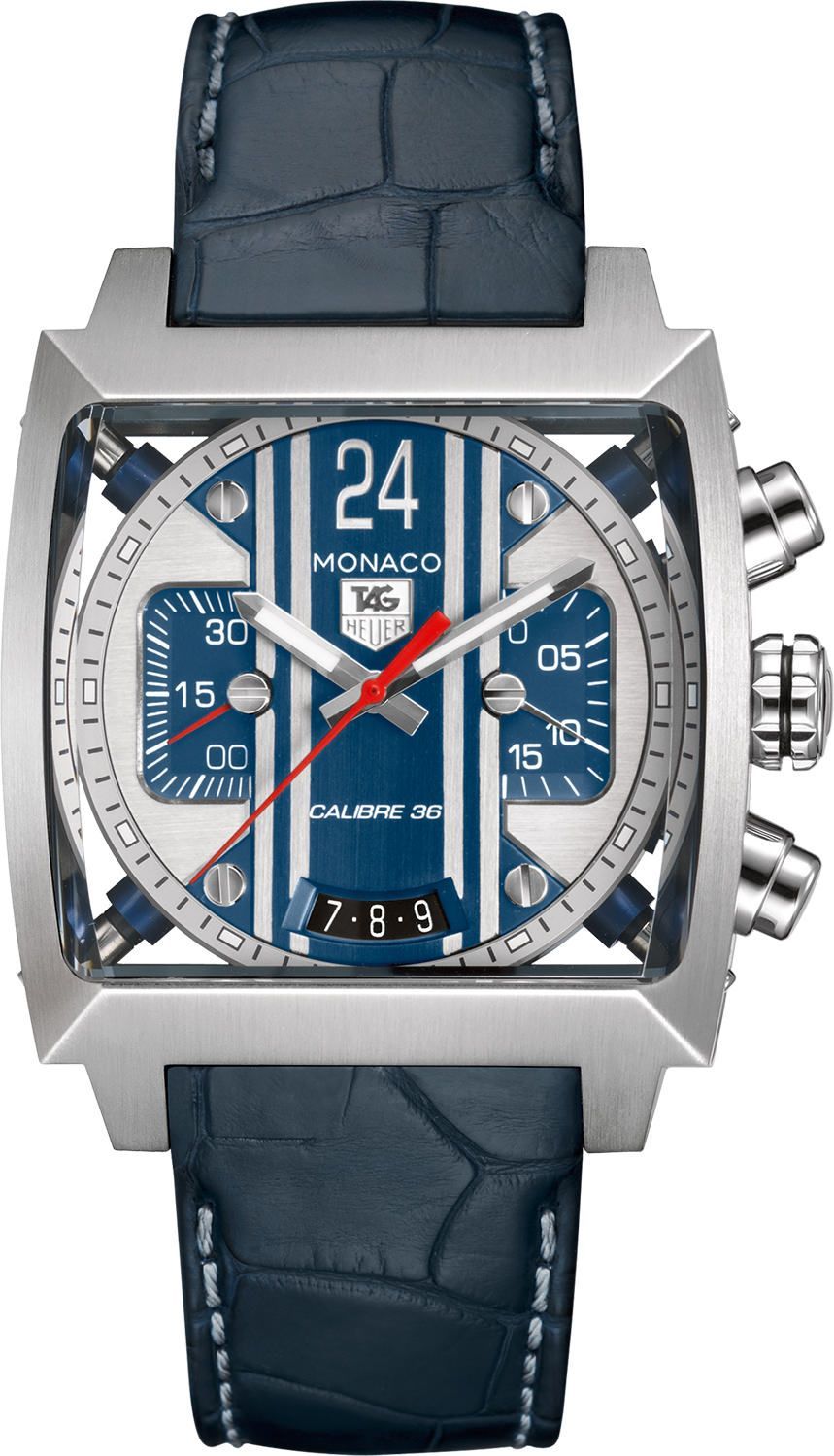 TAG Heuer Monaco Calibre 36 Blue Dial 40.5 mm Automatic Watch For Men - 1
