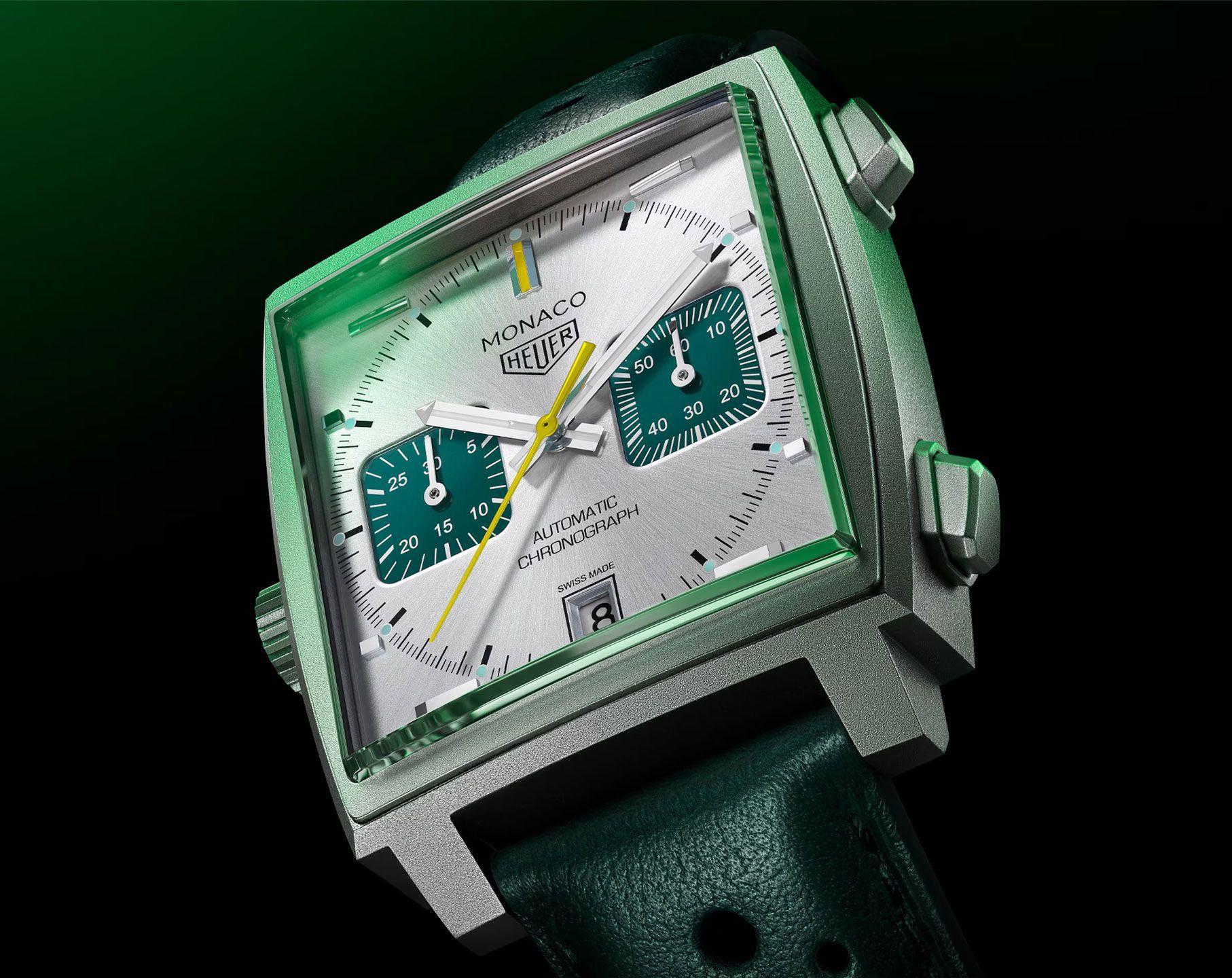 TAG Heuer Monaco 39 mm Watch in Silver Dial