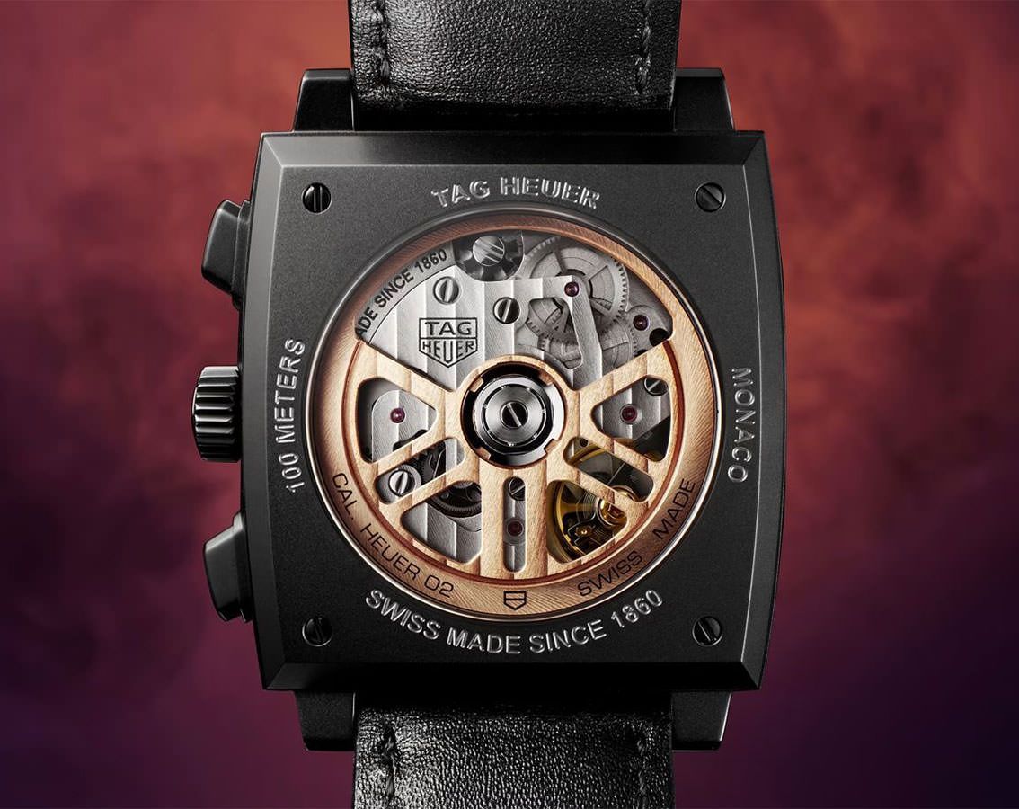 TAG Heuer Monaco 39 mm Watch in Black Dial