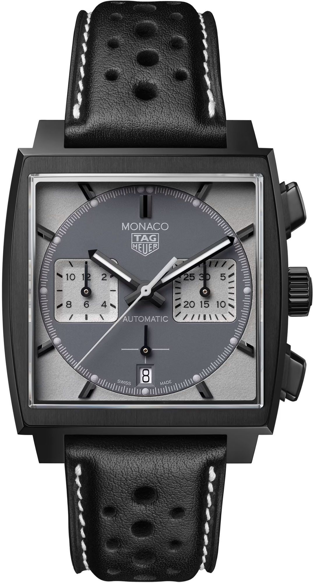 TAG Heuer Monaco  Grey Dial 39 mm Automatic Watch For Men - 1