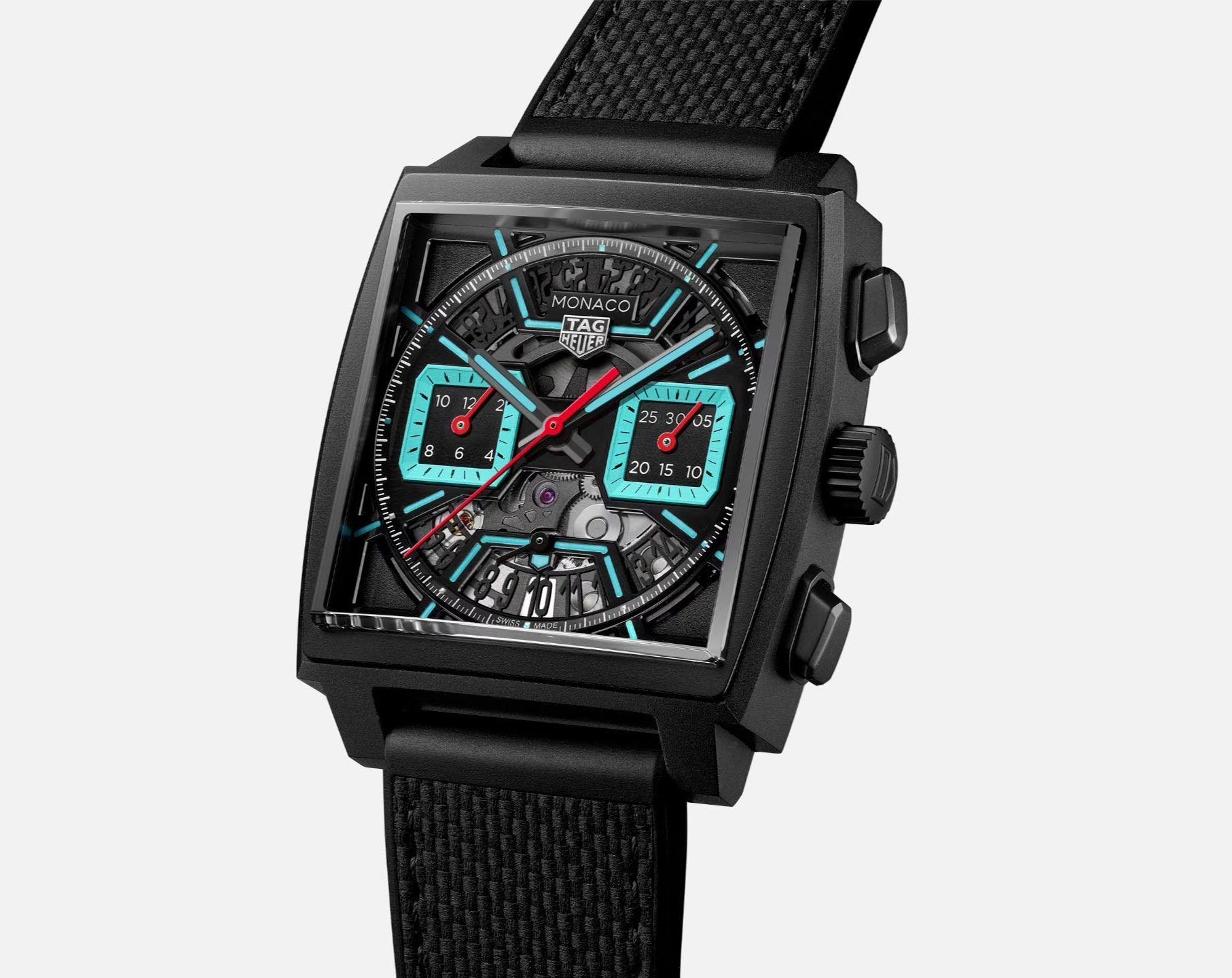 TAG Heuer Monaco 39 mm Watch in Skeleton Dial