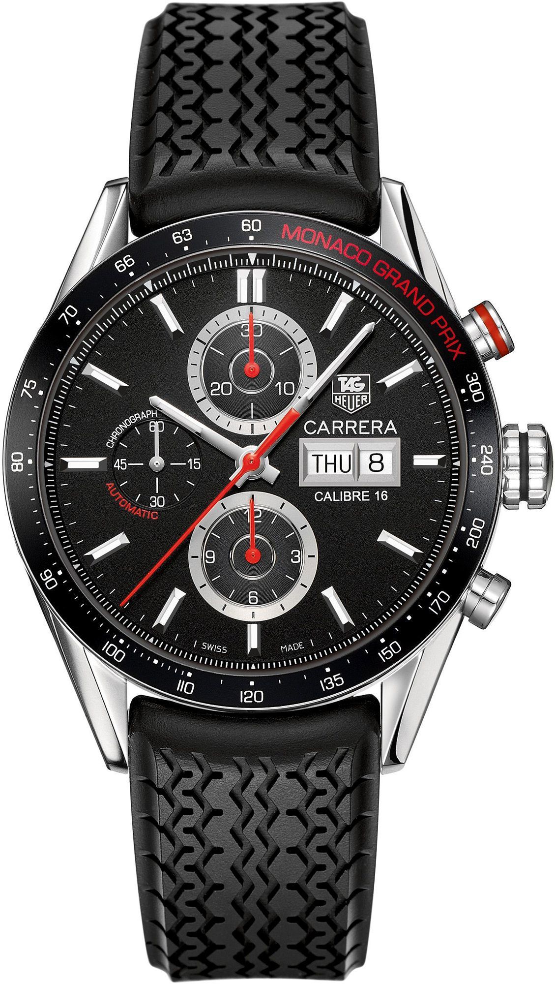 TAG Heuer Carrera Calibre 16 Day Date Black Dial 43 mm Automatic Watch For Men - 1