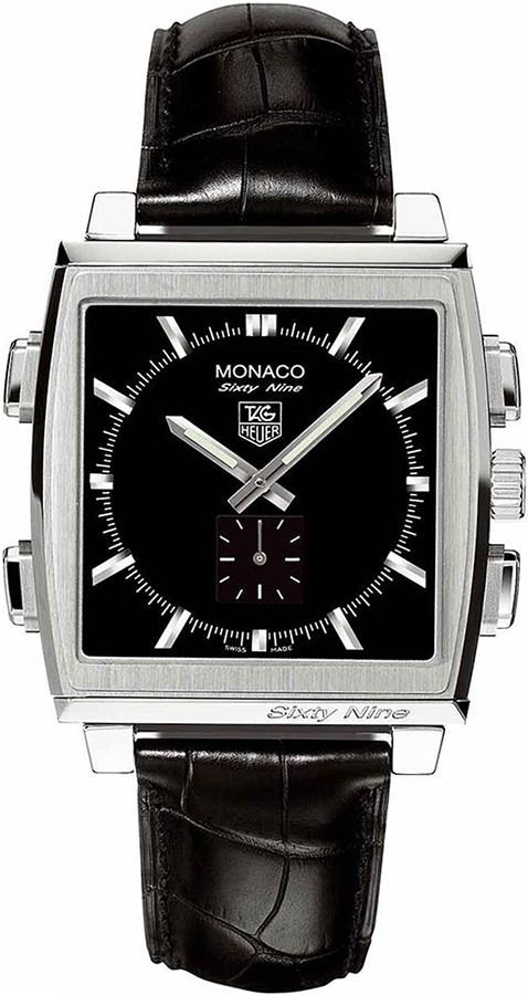 TAG Heuer Monaco  Black Dial 40x41 mm Mechanical Watch For Men - 1