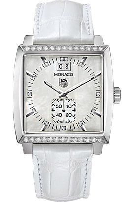 TAG Heuer Monaco  White Dial 37 mm Quartz Watch For Men - 1