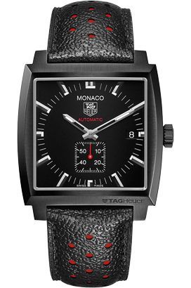 TAG Heuer Monaco  Black Dial 37 mm Automatic Watch For Men - 1