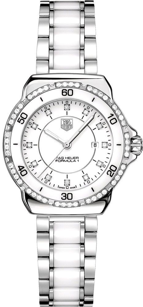 TAG Heuer  32 mm Watch in White Dial For Women - 1