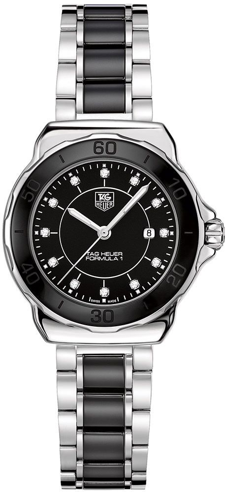 TAG Heuer  32 mm Watch in Black Dial For Women - 1