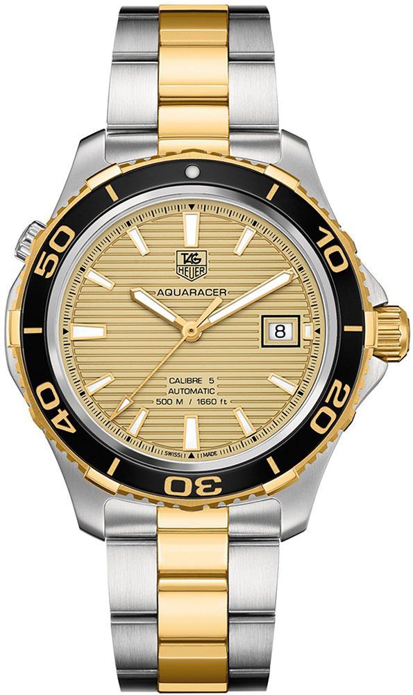 TAG Heuer Aquaracer Calibre 5 Champagne Dial 41 mm Automatic Watch For Men - 1