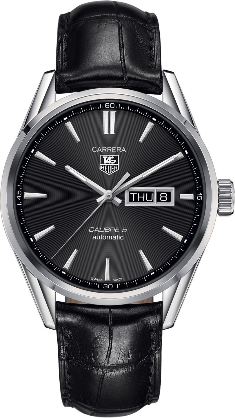 TAG Heuer Carrera Calibre 5 Black Dial 41 mm Automatic Watch For Men - 1