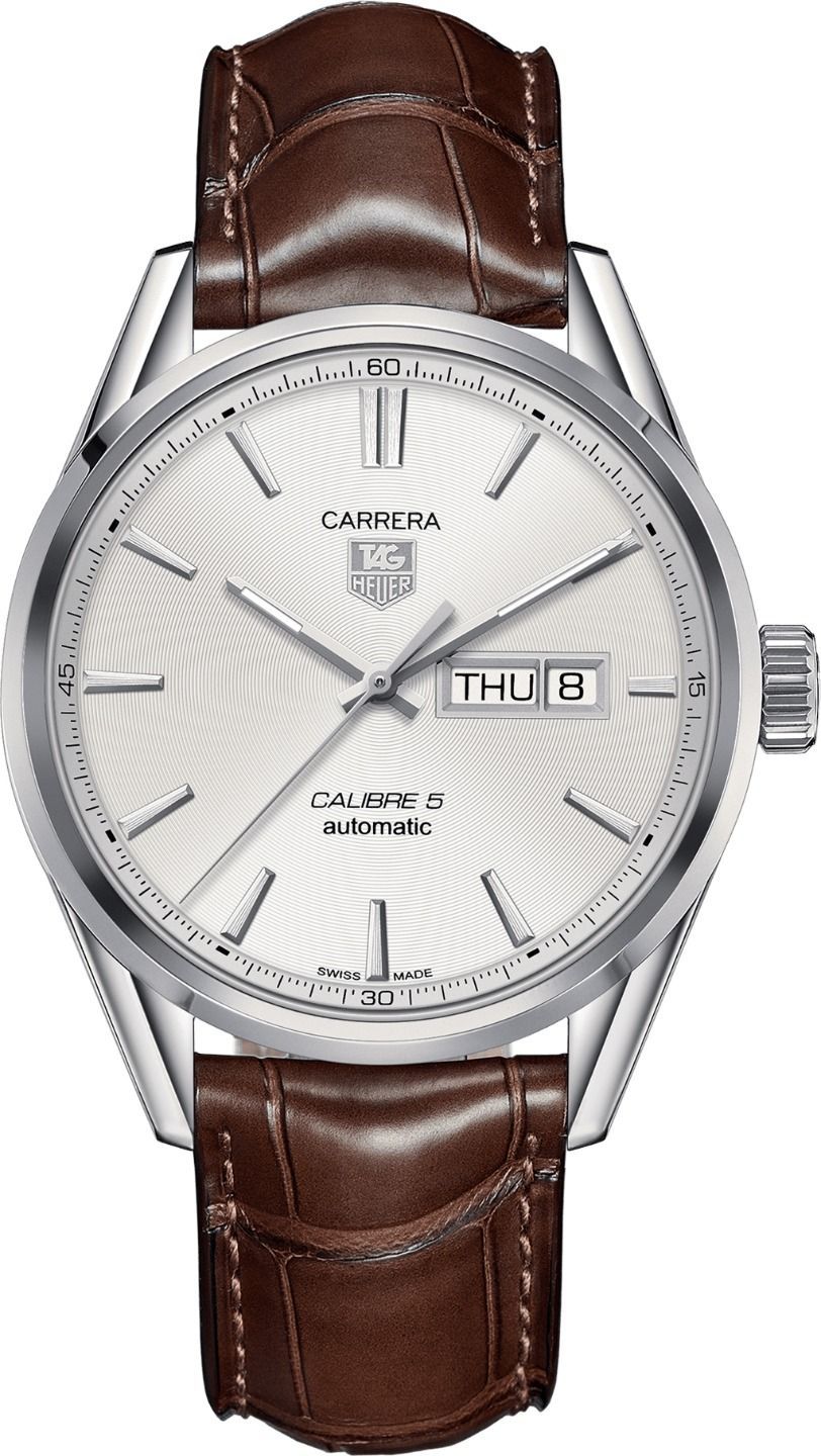 TAG Heuer Carrera Calibre 5 Silver Dial 41 mm Automatic Watch For Men - 1