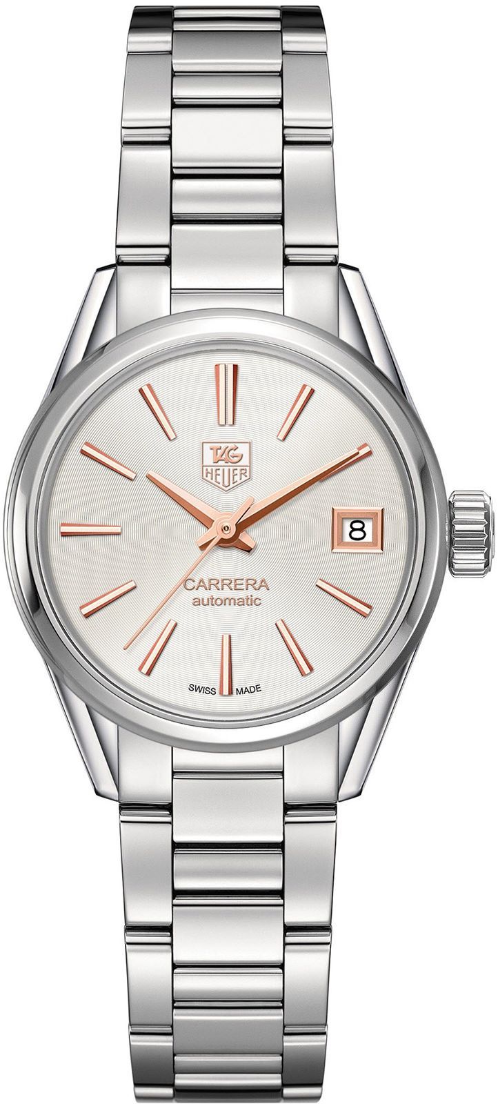 TAG Heuer Carrera  White Dial 28 mm Automatic Watch For Women - 1