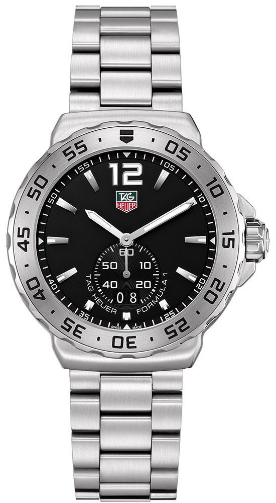 TAG Heuer  42 mm Watch in Black Dial For Men - 1