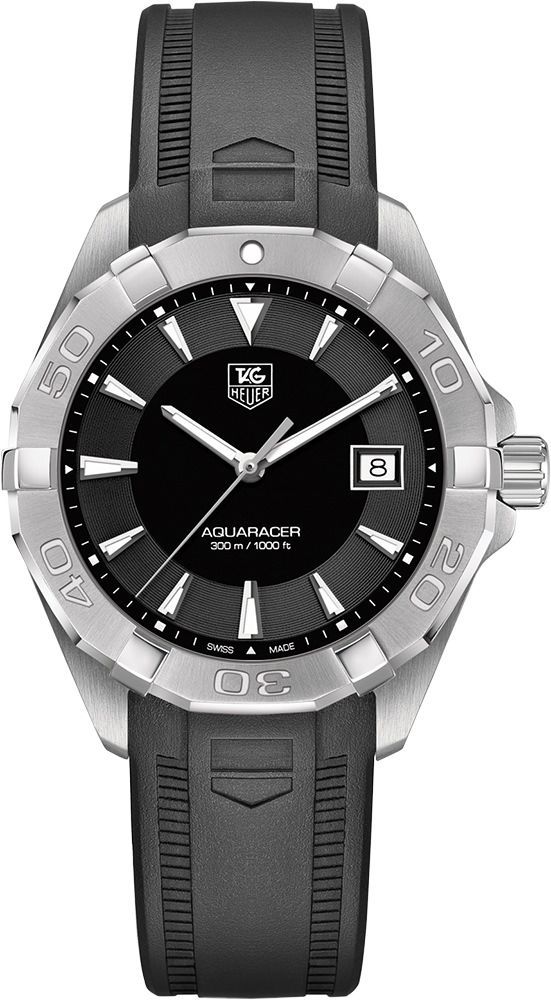 TAG Heuer  40.5 mm Watch in Black Dial For Men - 1