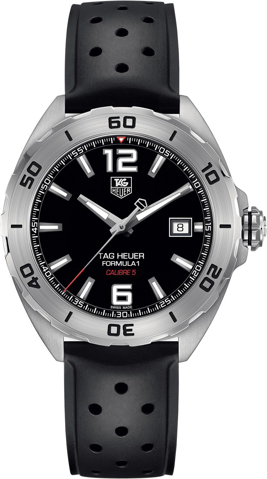 TAG Heuer Calibre 5 41 mm Watch in Black Dial For Men - 1