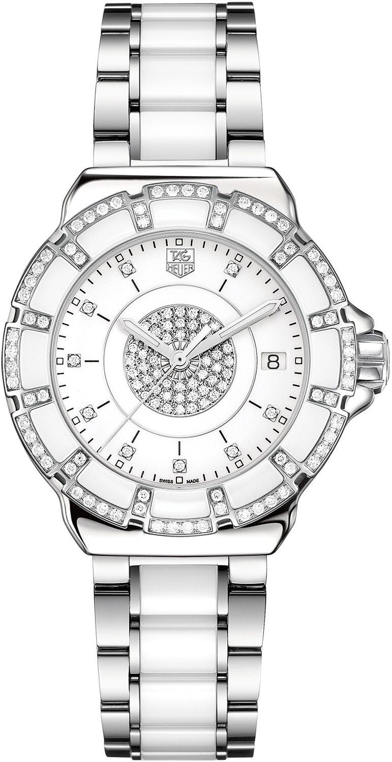 TAG Heuer  37 mm Watch in White Dial For Women - 1