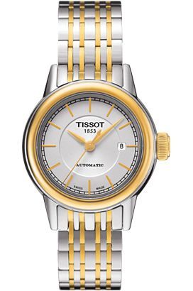 Tissot T-Classic Tissot Carson Silver Dial 30 mm Automatic Watch For Women - 1