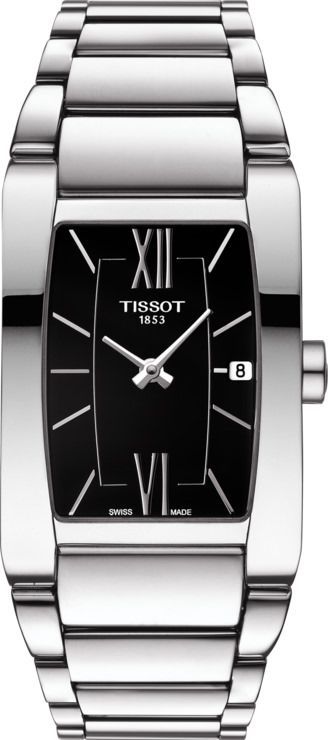 Tissot T-Lady Generosi T Black Dial 24 mm Quartz Watch For Women - 1