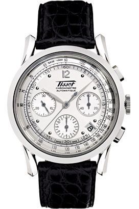 Tissot  40 mm Watch in Silver Dial For Men - 1