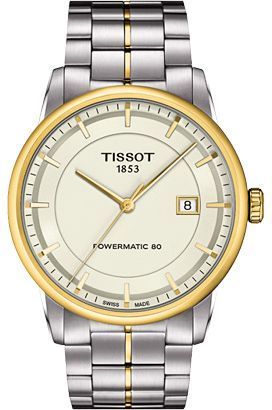 Tissot T-Classic Luxury Automatic Ivory Dial 41 mm Automatic Watch For Men - 1