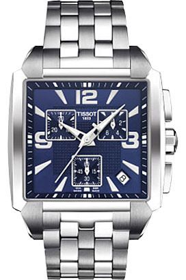 Tissot T-Lady Quadrato Blue Dial 40 mm Quartz Watch For Men - 1