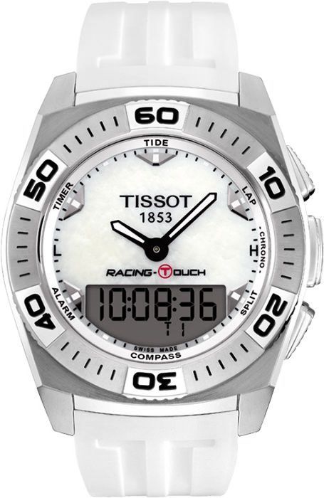 Tissot Touch Collection Racing White Dial 43 mm Quartz Watch For Men - 1