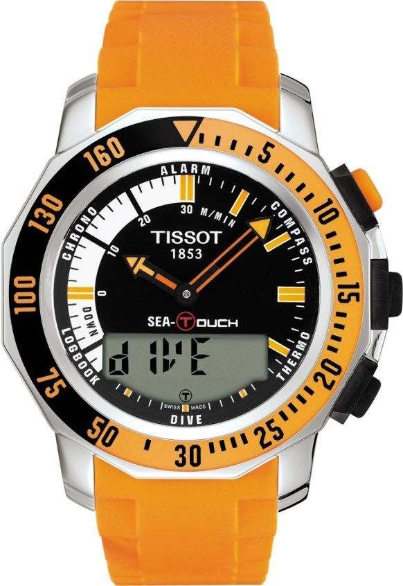 Tissot Touch Collection Sailing Black Dial 44.4 mm Quartz Watch For Men - 1