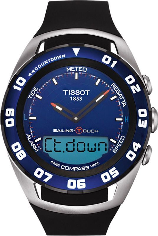 Tissot  45 mm Watch in Blue Dial For Men - 1