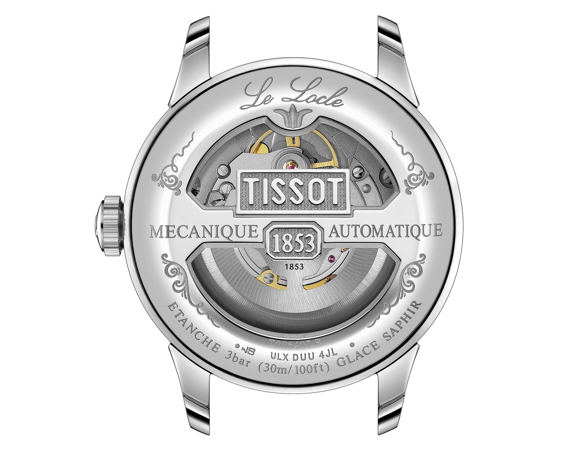 Tissot T-Classic Tissot Le Locle Silver Dial 39.3 mm Automatic Watch For Men - 4